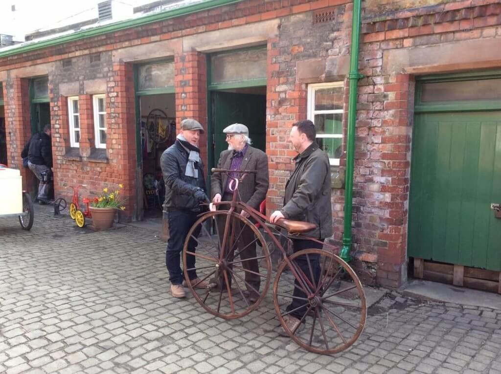 Paul discussing bikes - what else at Walton Hall and Gardens