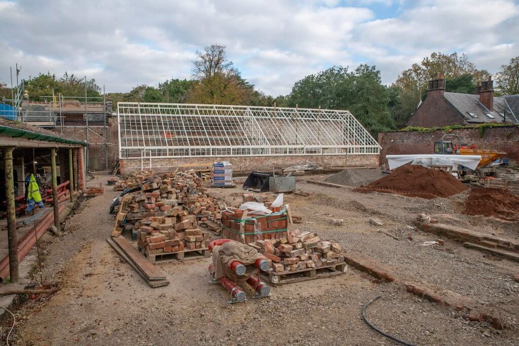 The building site of the glasshouses