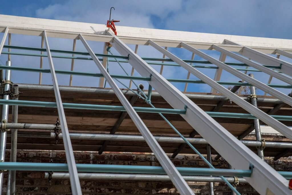 A picture of the conservatory ironwork