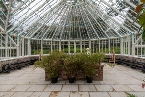 The newly restored glasshouses, now a place of learning