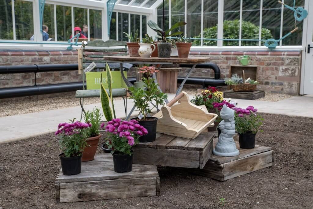 The glasshouses during the opening ceremony