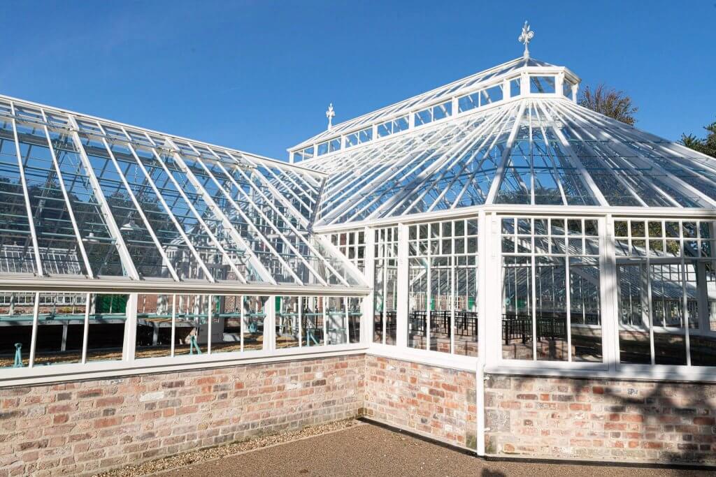 Glasshouses looking stunning in the sunshine