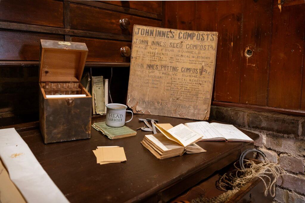 Historical artifacts on display at the glasshouses opening ceremony