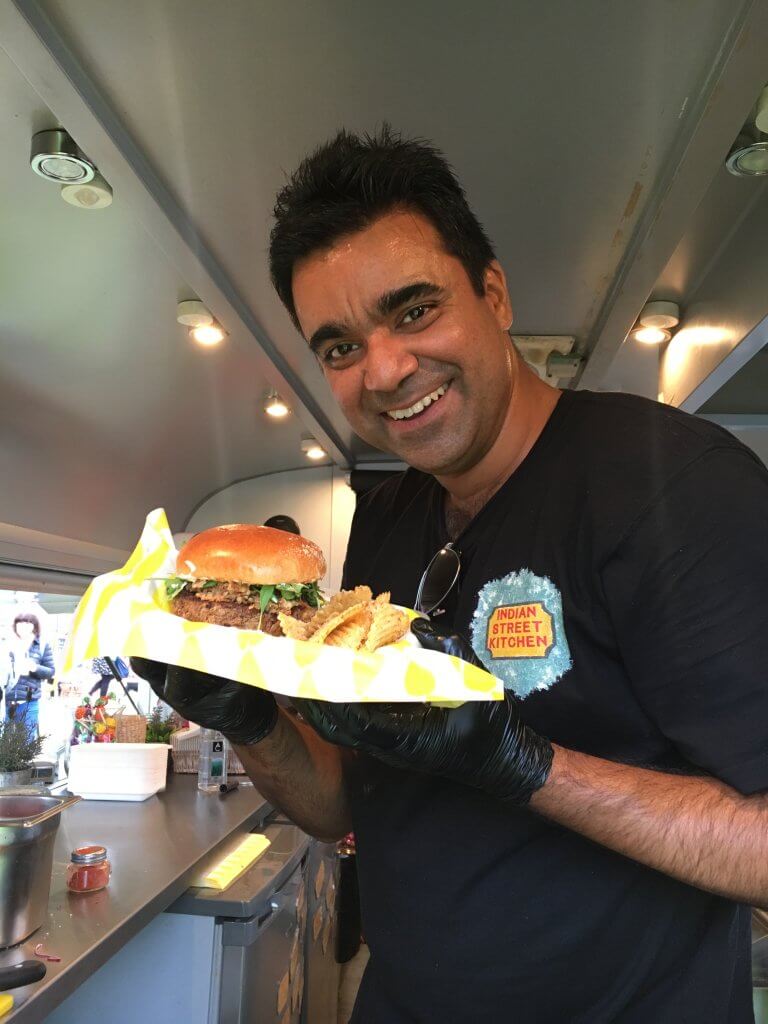 Burger stall at Walton Hall and Gardens Food Festival