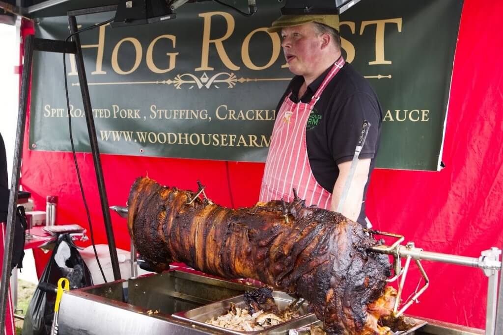 Hog roast at Walton Hall and Gardens food festival