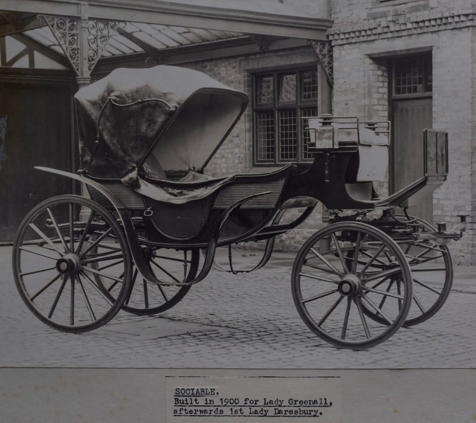 A picture of one of the Greenall carriages at Walton Hall and Gardens. Heritage and history of Walton Hall and Gardens.