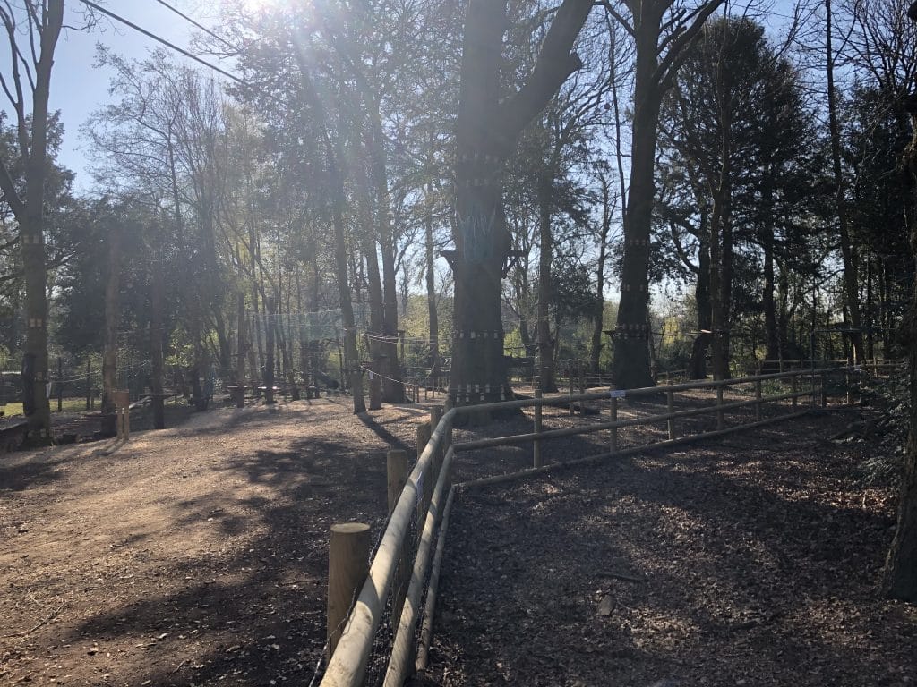 High ropes at Walton Hall and Gardens - making a day of it