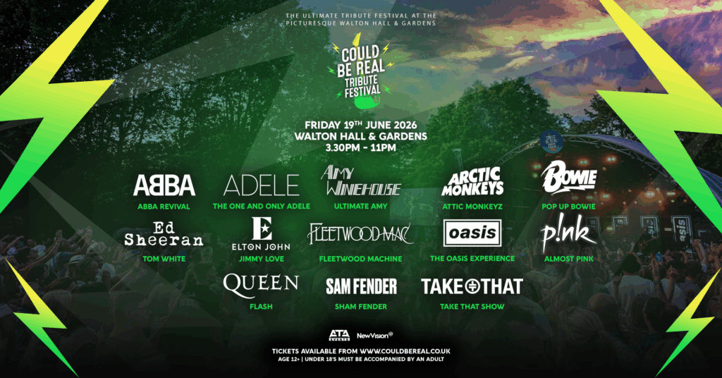 The line-up for Could Be Real Tribute Festival 2026.