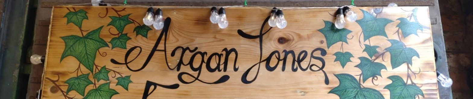 Argan Jones Shop Sign