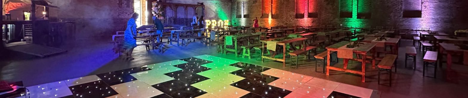 The Old Riding School Venue set up for a prom