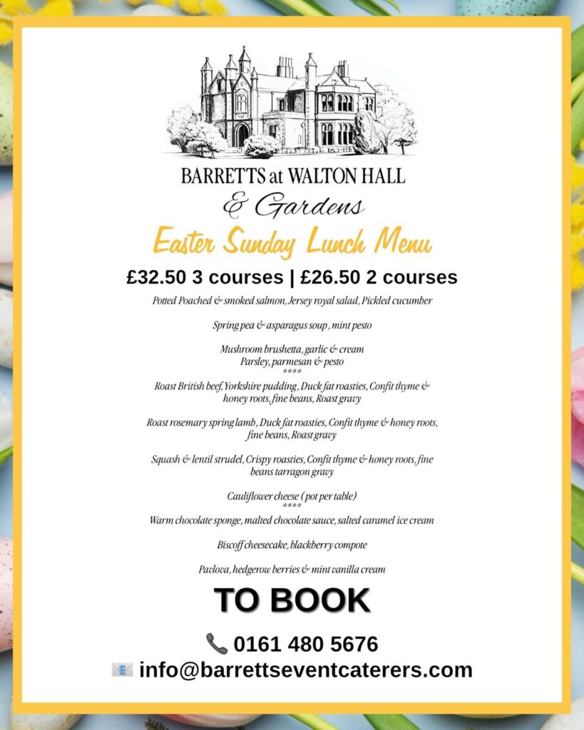 Easter Sunday Lunch Menu