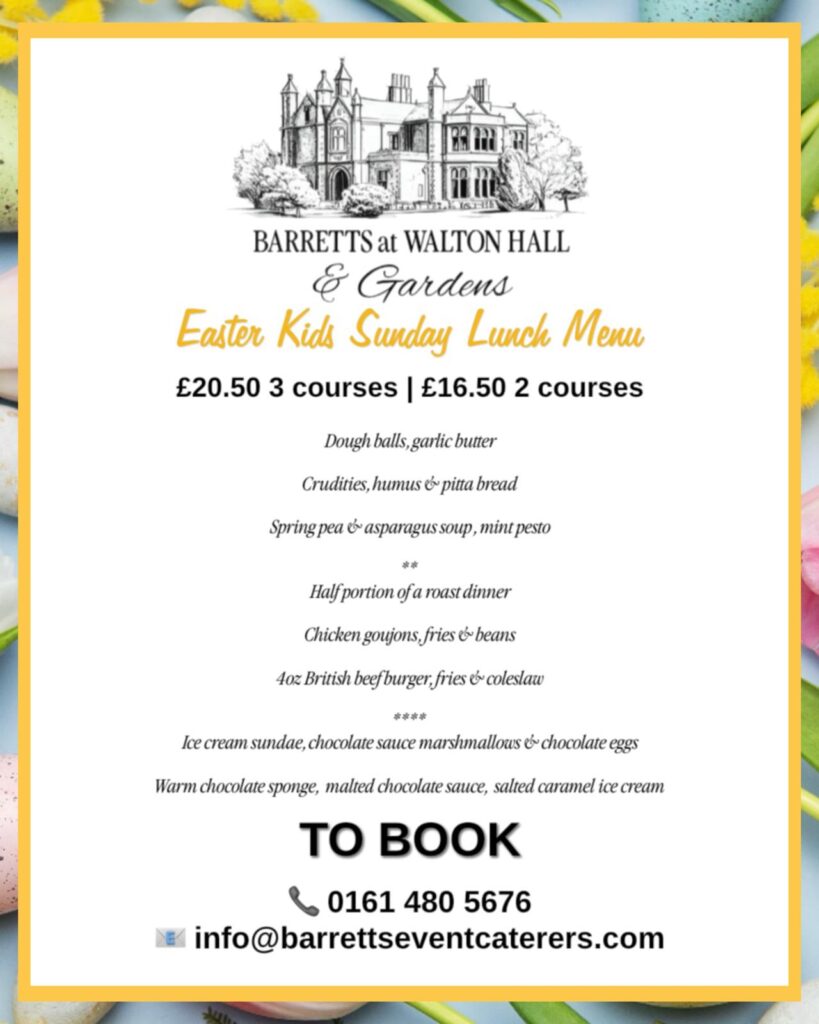 Easter Sunday Lunch Kids Menu