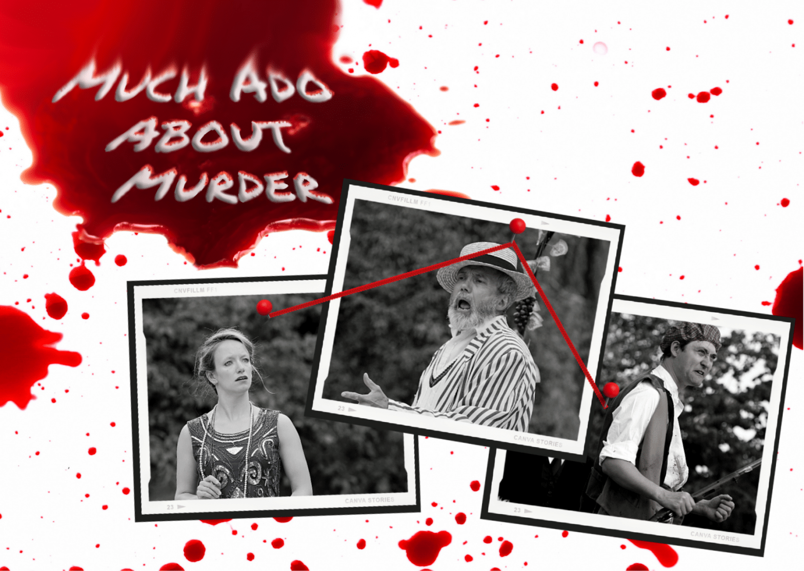 Much Ado About Murder outdoor theatre production